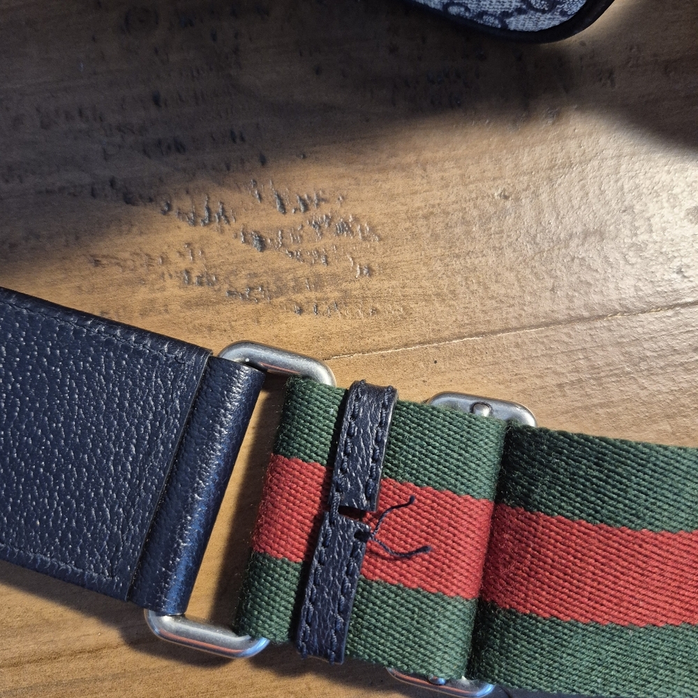 Authentic Gucci Ophidia Small Shoulder Crossbody Navy Handbag EUC HTF - Picture 14 of 16